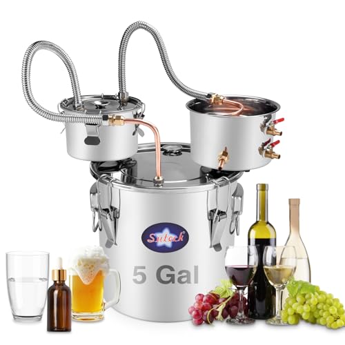 Algopix Similar Product 12 - Suteck Alcohol Still 5Gal 19L Stainless