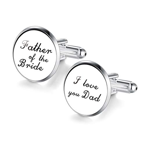 Algopix Similar Product 4 - JIAYIQI Mens Wedding Cufflinks Father