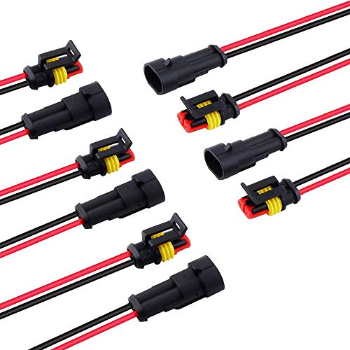 Algopix Similar Product 20 - MUYI 5 Kits 2 Pin Connector 18AWG