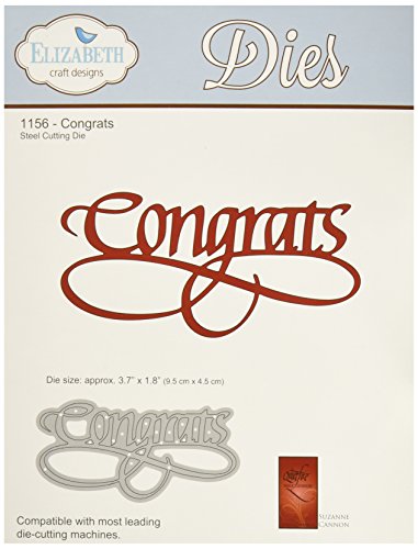 Algopix Similar Product 13 - Elizabeth Craft Designs Congrats Metal