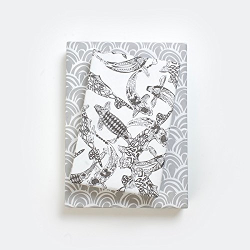 Algopix Similar Product 20 - Black and White Koi Fish and Scales