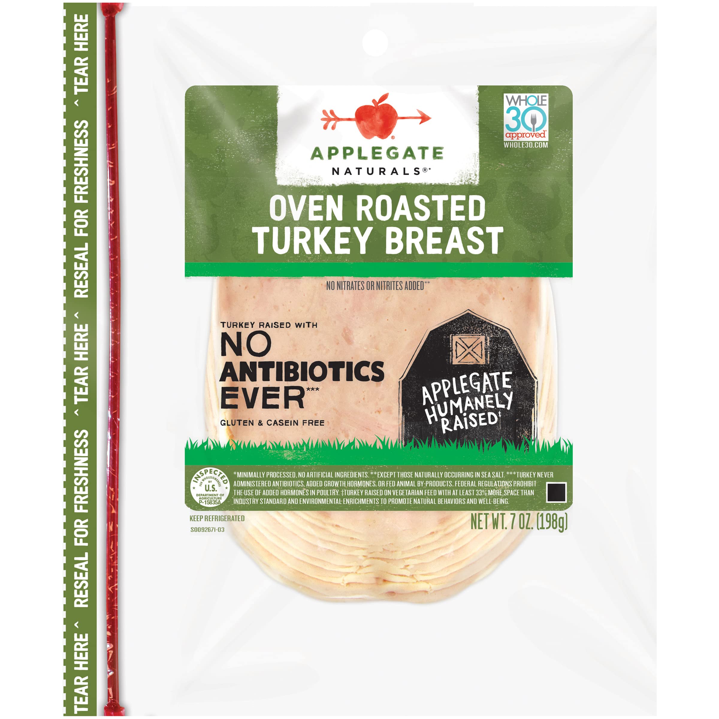 Algopix Similar Product 15 - Applegate Natural Oven Roasted Turkey
