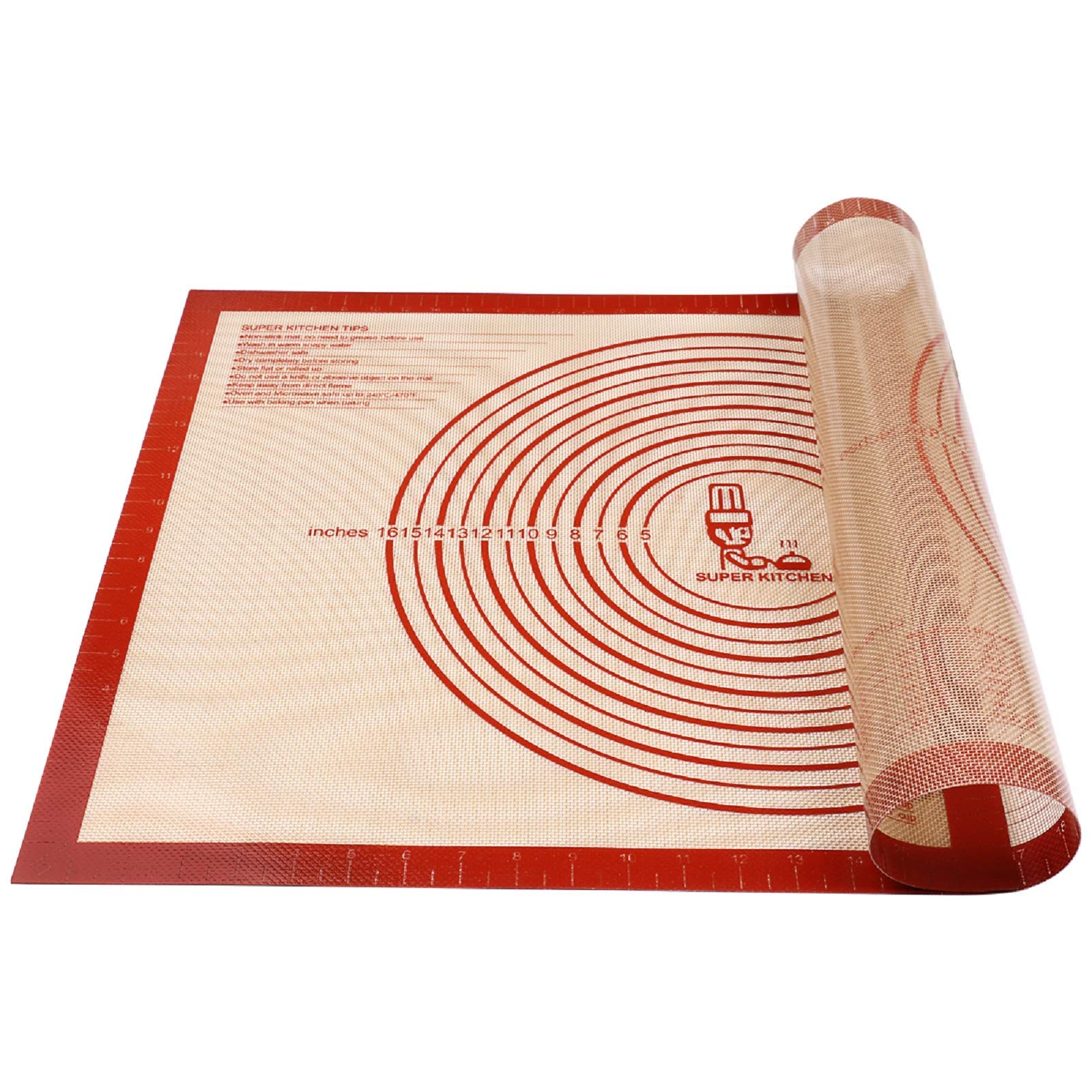 Algopix Similar Product 16 - Nonslip Silicone Pastry Mat Extra