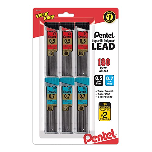 Algopix Similar Product 19 - Pentel C257BPHB6 Super HiPolymer Lead