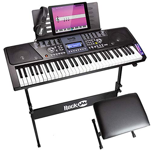 Algopix Similar Product 13 - RockJam 61 Key Keyboard Piano With LCD