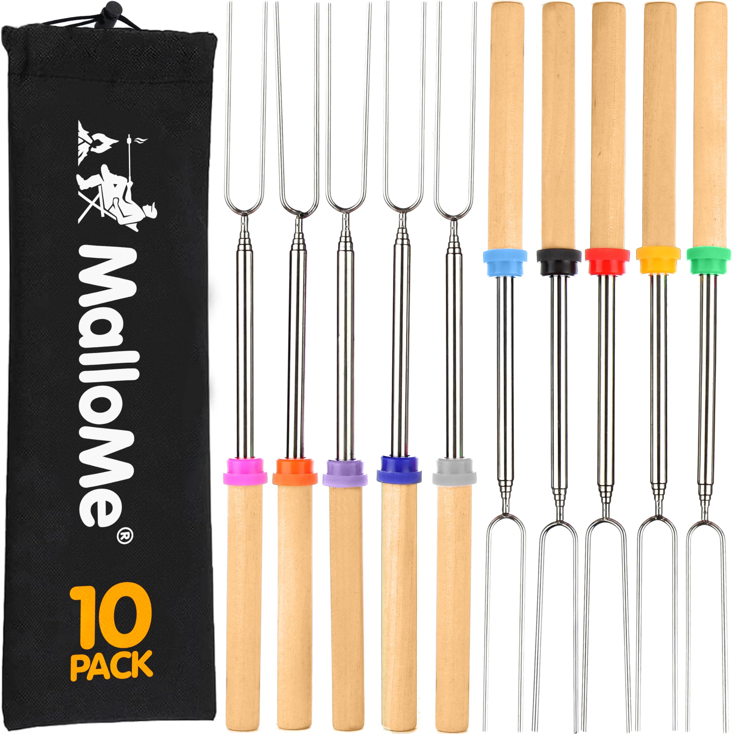 Algopix Similar Product 13 - MalloMe Smores Sticks for Fire Pit 