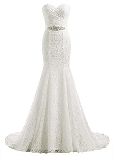 Algopix Similar Product 9 - Likedpage Womens Lace Mermaid Bridal