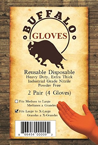 Algopix Similar Product 4 - 8 Mil Nitrile Buffalo Gloves (Large)