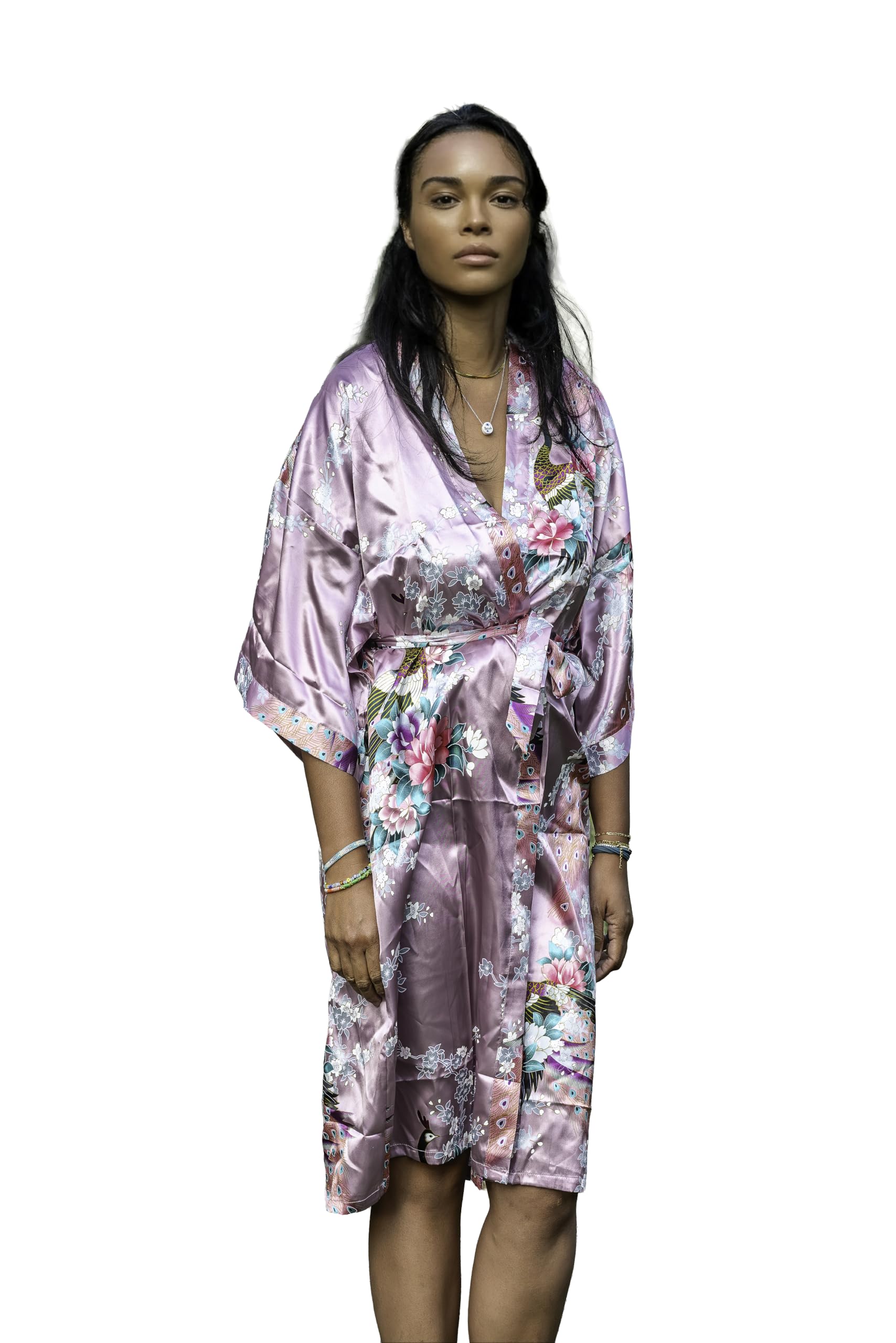 Algopix Similar Product 12 - CCcollections Long Kimono Robe for