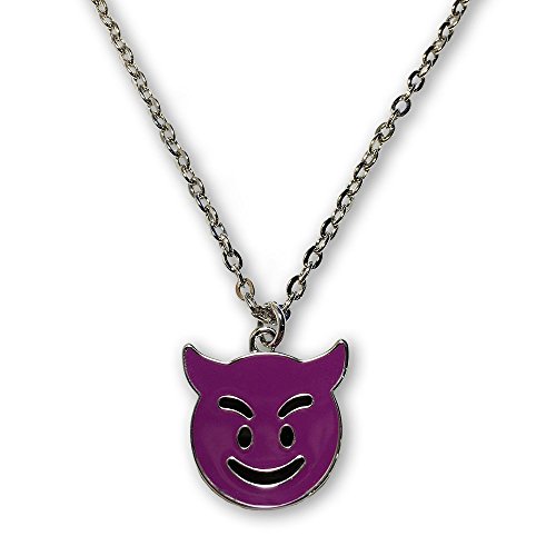 Algopix Similar Product 10 - I EM JI Emoji Silver Chain Pendant