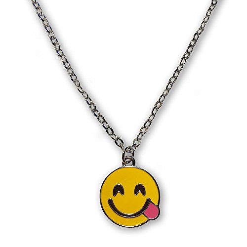 Algopix Similar Product 13 - I EM JI Emoji Silver Chain Pendant