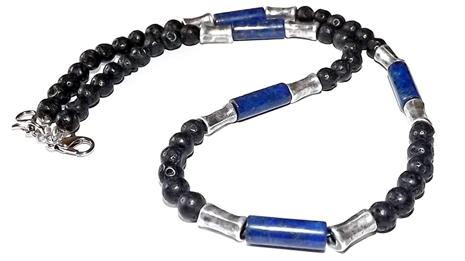Algopix Similar Product 20 - Lapis necklace  Surfer necklace  Real