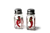 Algopix Similar Product 7 - Chili Peppers Salt and Pepper Glass