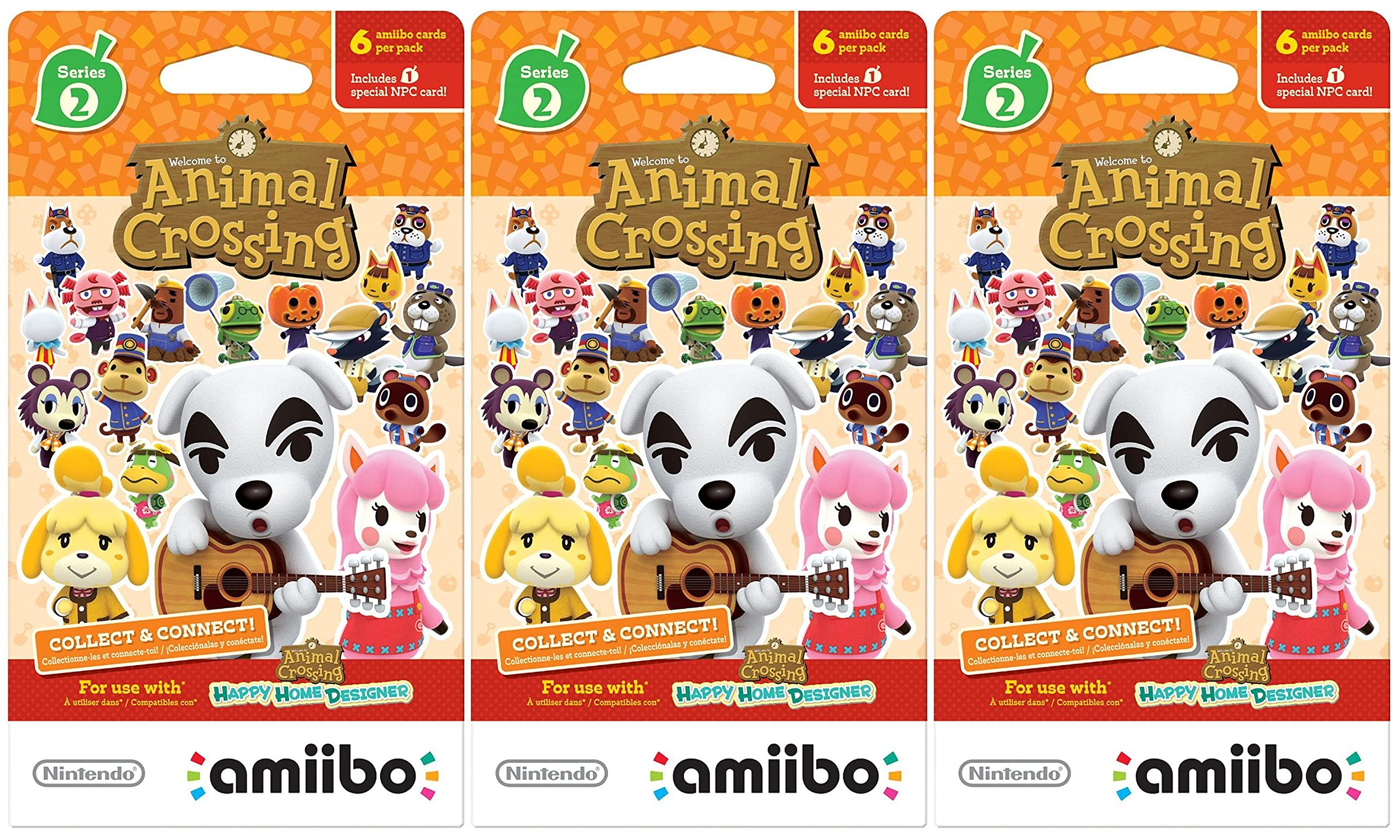 Algopix Similar Product 16 - Animal Crossing Amiibo Cards 3 Pack Set