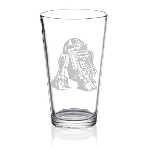 Algopix Similar Product 16 - Star Wars - R2D2 - Etched Pint Glass