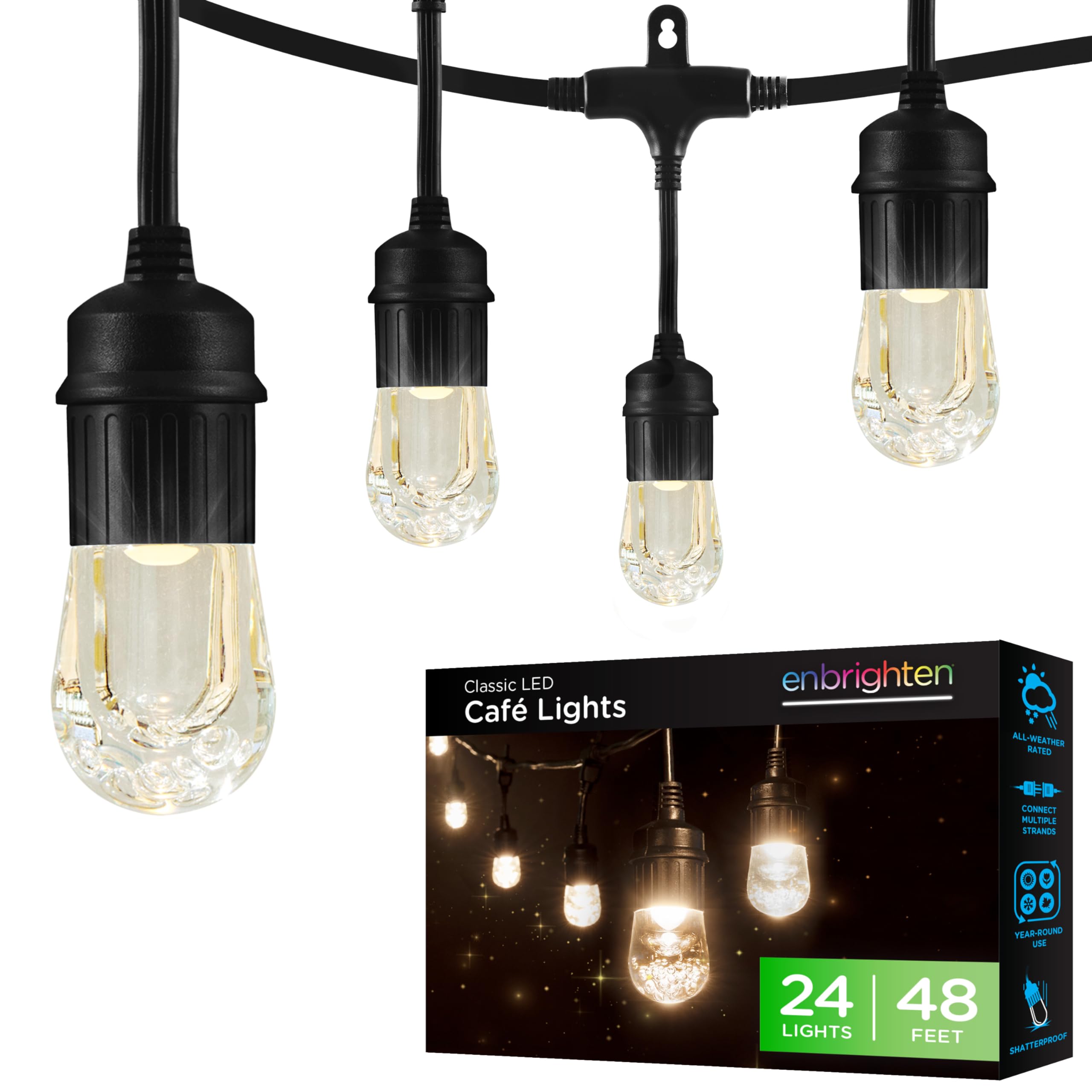 Algopix Similar Product 12 - Enbrighten Classic Warm White String