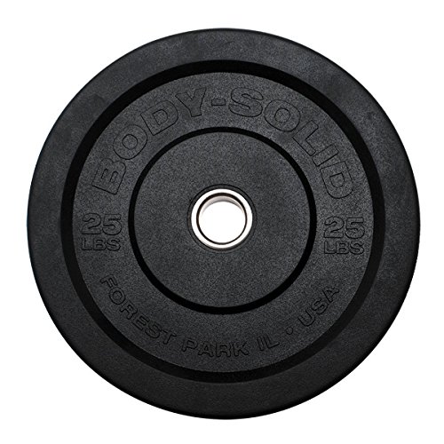 Algopix Similar Product 20 - BodySolid OBPP25 25Lb Black Bumper