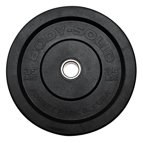 Algopix Similar Product 6 - BodySolid OBPP35 35Lb Black Bumper
