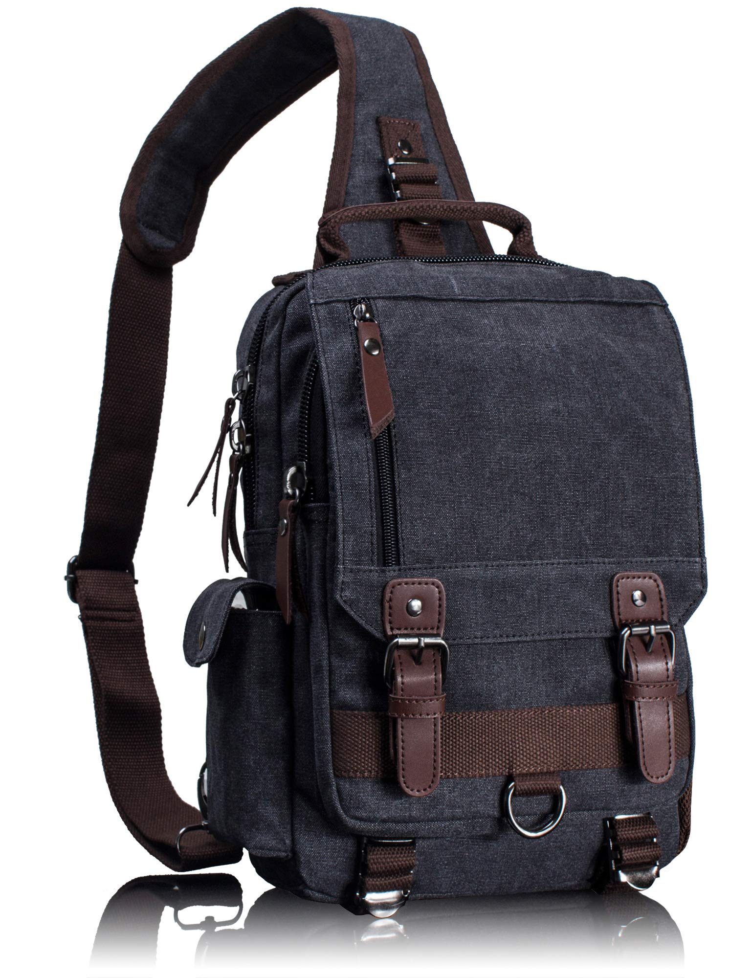 Algopix Similar Product 20 - Leaper Retro Canvas Messenger Bag for