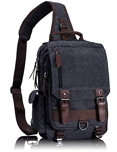 Algopix Similar Product 2 - Leaper Retro Canvas Messenger Bag for