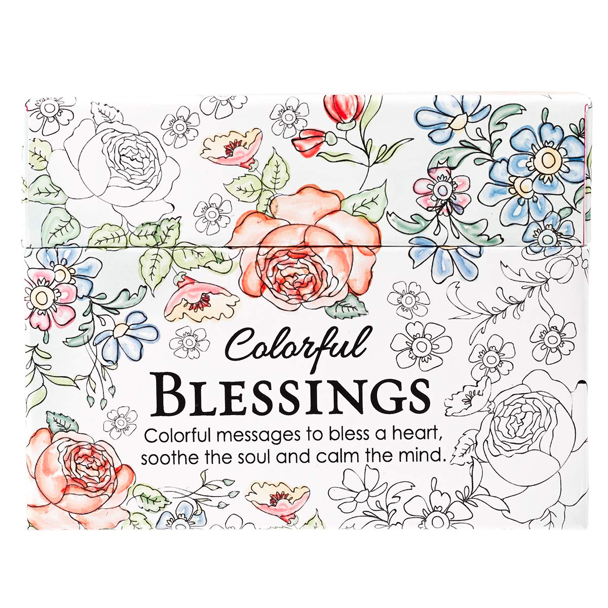 Algopix Similar Product 11 - Colorful Blessings Cards to Color and