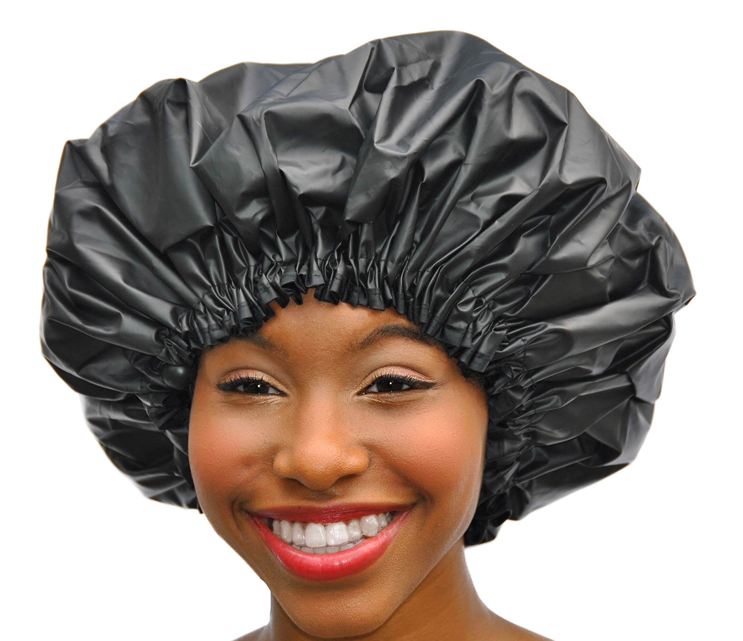 Algopix Similar Product 5 - XL Shower Cap  Adjustable  WaterProof