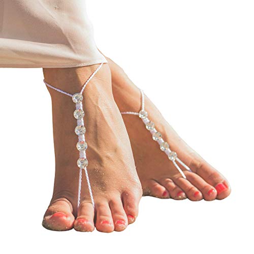 Algopix Similar Product 4 - Swarovski Crystals Women Barefoot