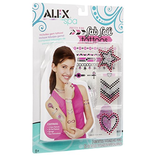 Algopix Similar Product 13 - ALEX Spa Fab Foil Tattoos Pink