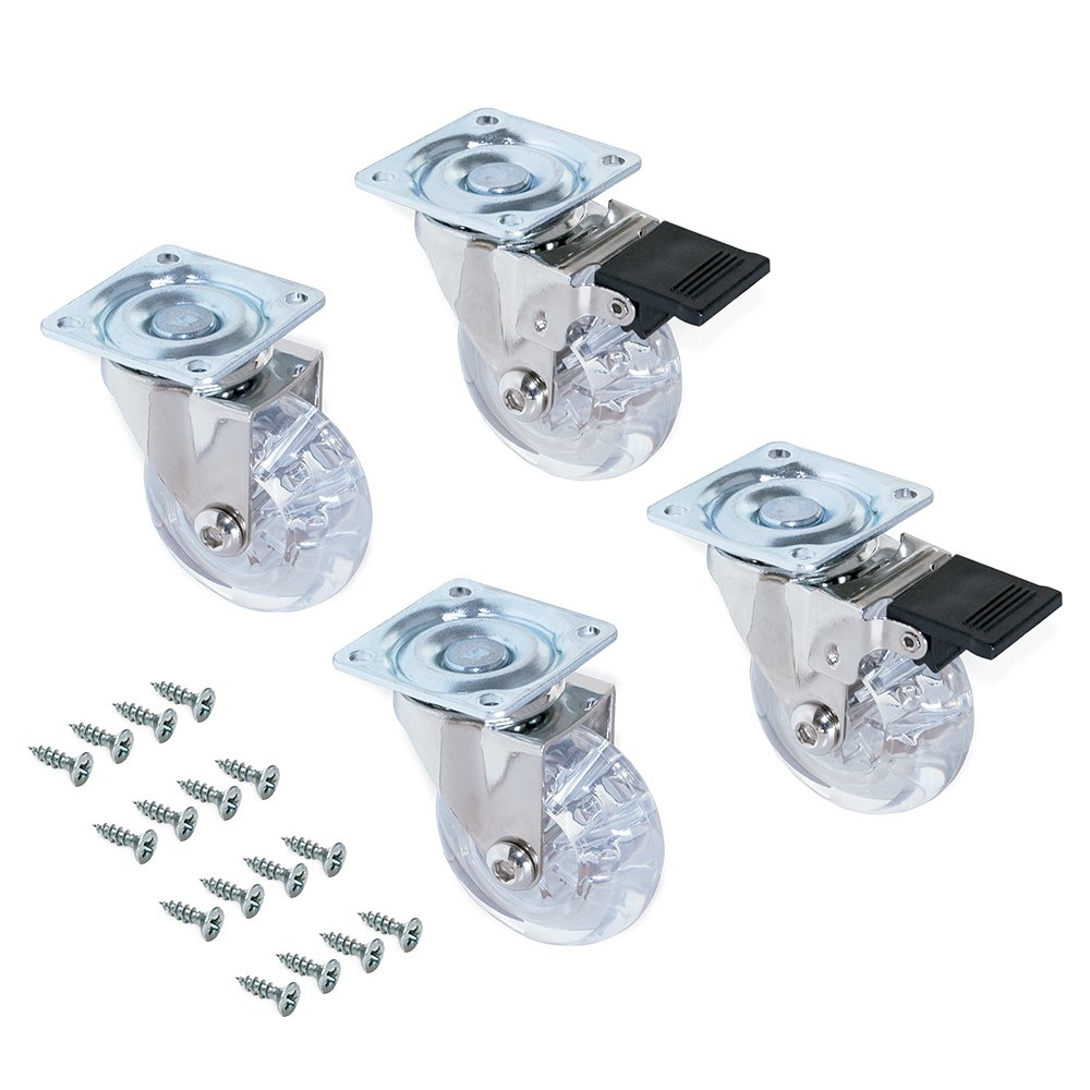Algopix Similar Product 14 - Emuca 2036020 Pack of 4 Transparent