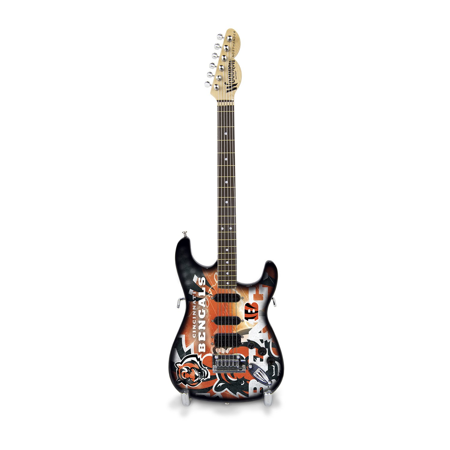 Algopix Similar Product 20 - Woodrow Guitar by The Sports Vault NFL