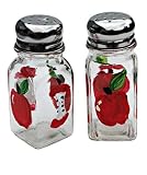 Algopix Similar Product 19 - Red Apple Salt and Pepper Hand Painted
