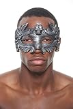 Algopix Similar Product 18 - Men's Skull Masquerade Mask, Silver