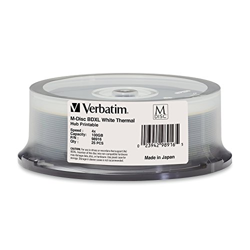 Algopix Similar Product 2 - Verbatim M DISC BDXL 100GB 4X White