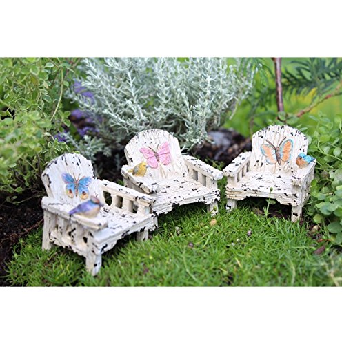 Algopix Similar Product 19 - Miniature Fairy Garden Butterfly Chair