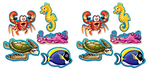 Algopix Similar Product 16 - Beistle Mini Under The Sea Cutouts