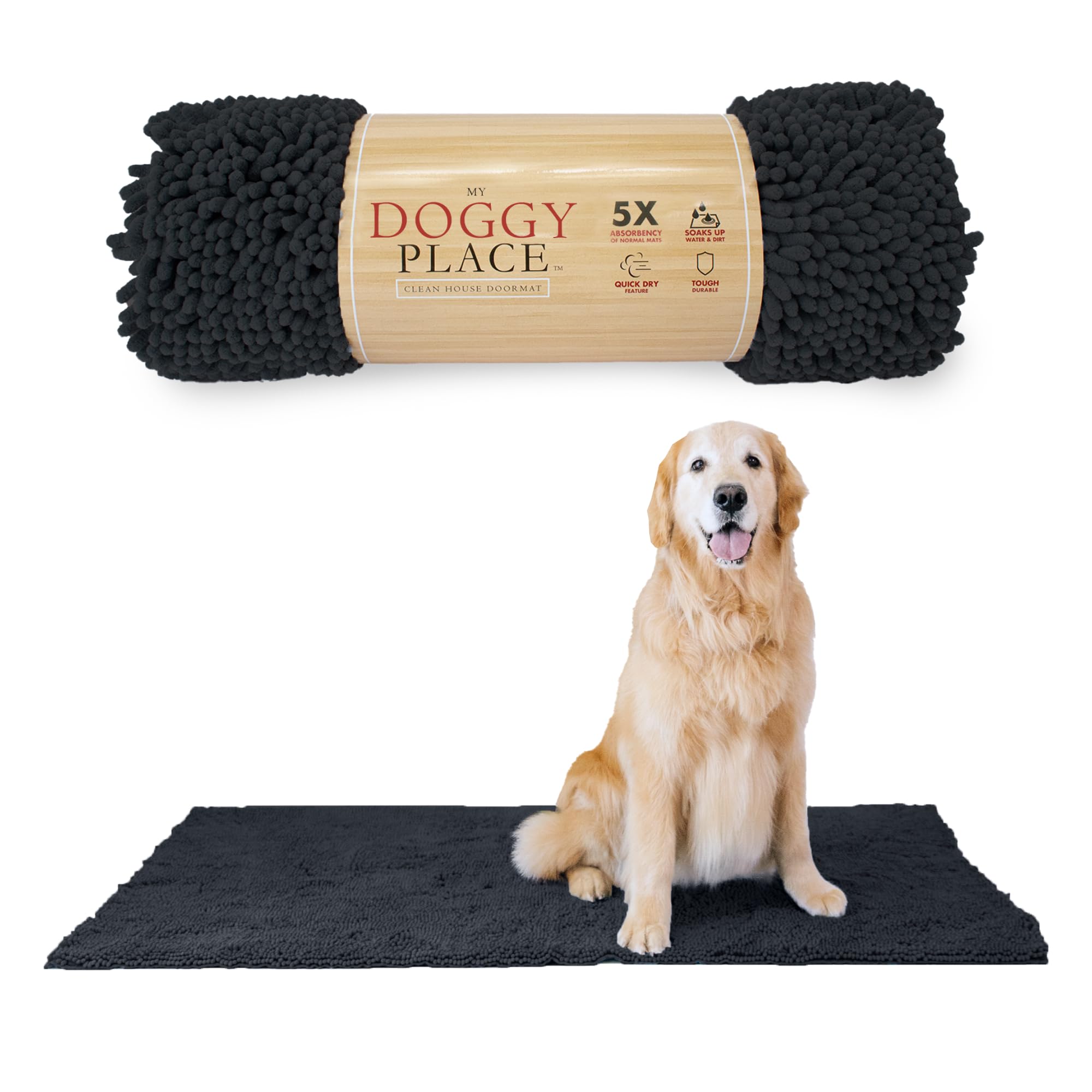 Algopix Similar Product 1 - My Doggy Place Microfiber Dog Mat for