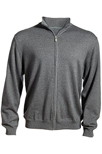 Algopix Similar Product 8 - Edwards Mens FullZip Stand Up Rib