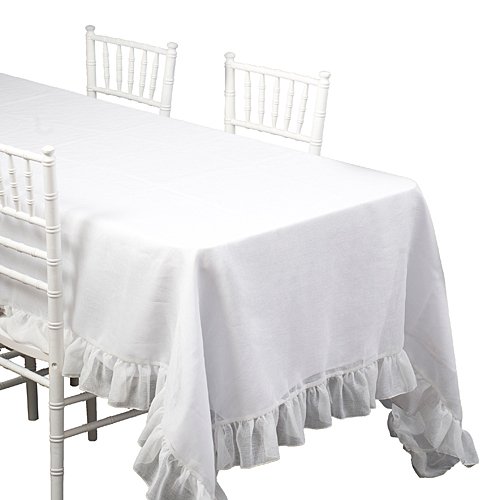 Algopix Similar Product 4 - Stumps Sheer Polyester Ruffle Table