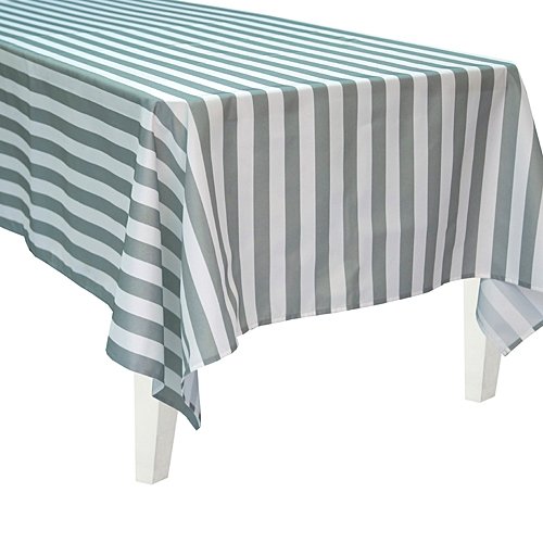 Algopix Similar Product 16 - Polyester Gray Striped Rectangle Table