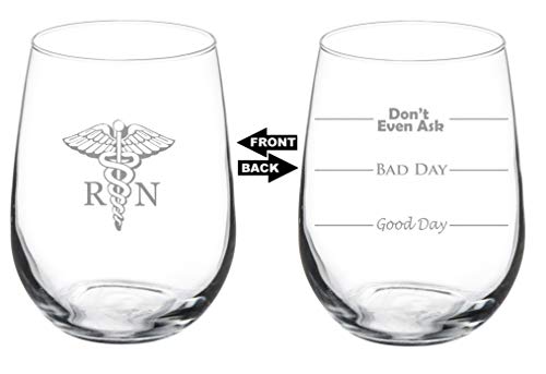 Algopix Similar Product 18 - 17 oz Stemless Wine Glass Funny Two