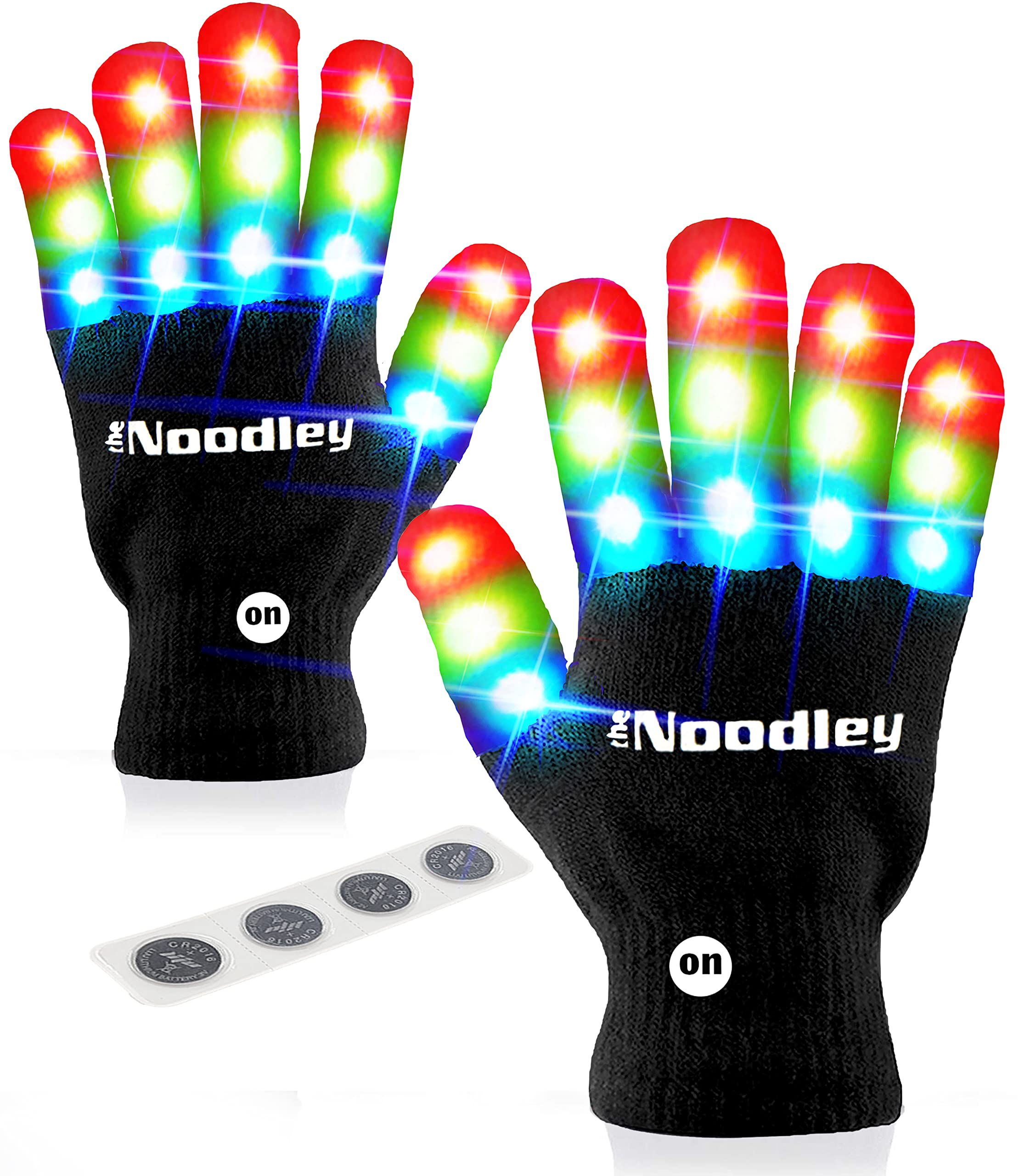 Algopix Similar Product 11 - The Noodley LED Light Up Gloves for
