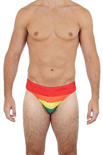 Algopix Similar Product 2 - UZZI Mens Basic Swim Shark Bikini