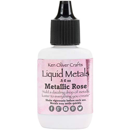 Algopix Similar Product 13 - Ken Oliver KN06316 Liquid, Metallic Rose