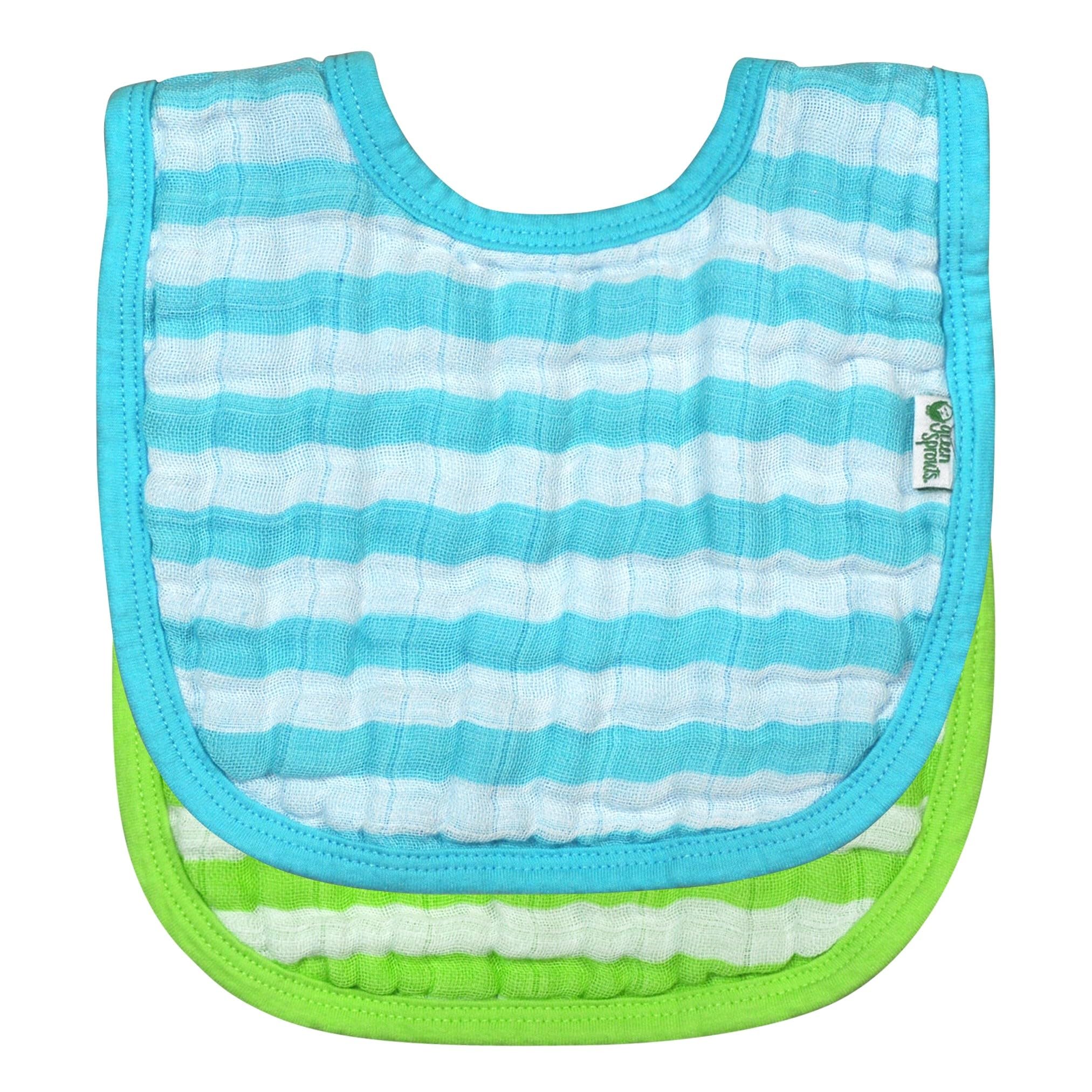 Algopix Similar Product 16 - Green Sprouts Muslin Bibs Organic