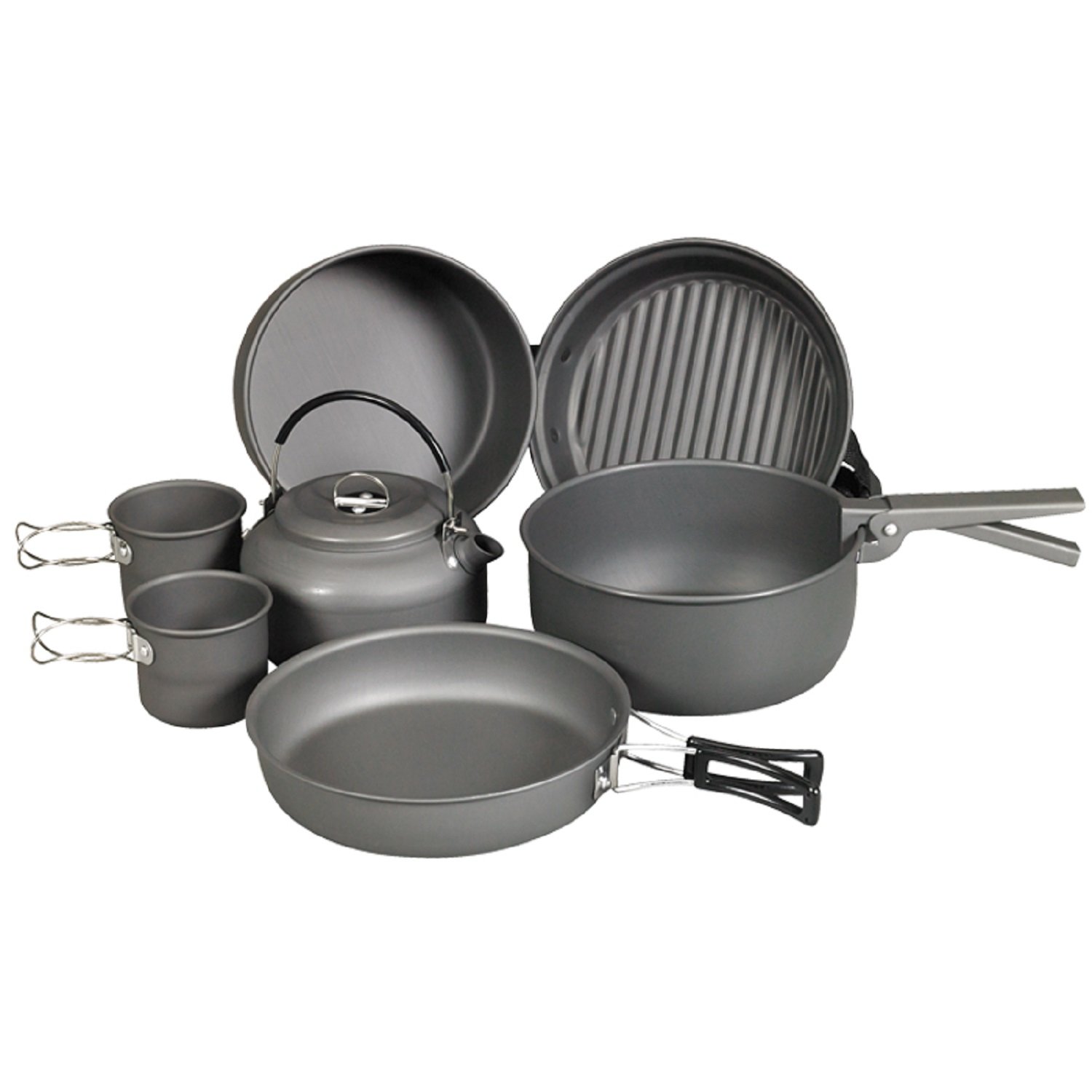 Algopix Similar Product 5 - Ndur Cookware Mess Kit with Kettle