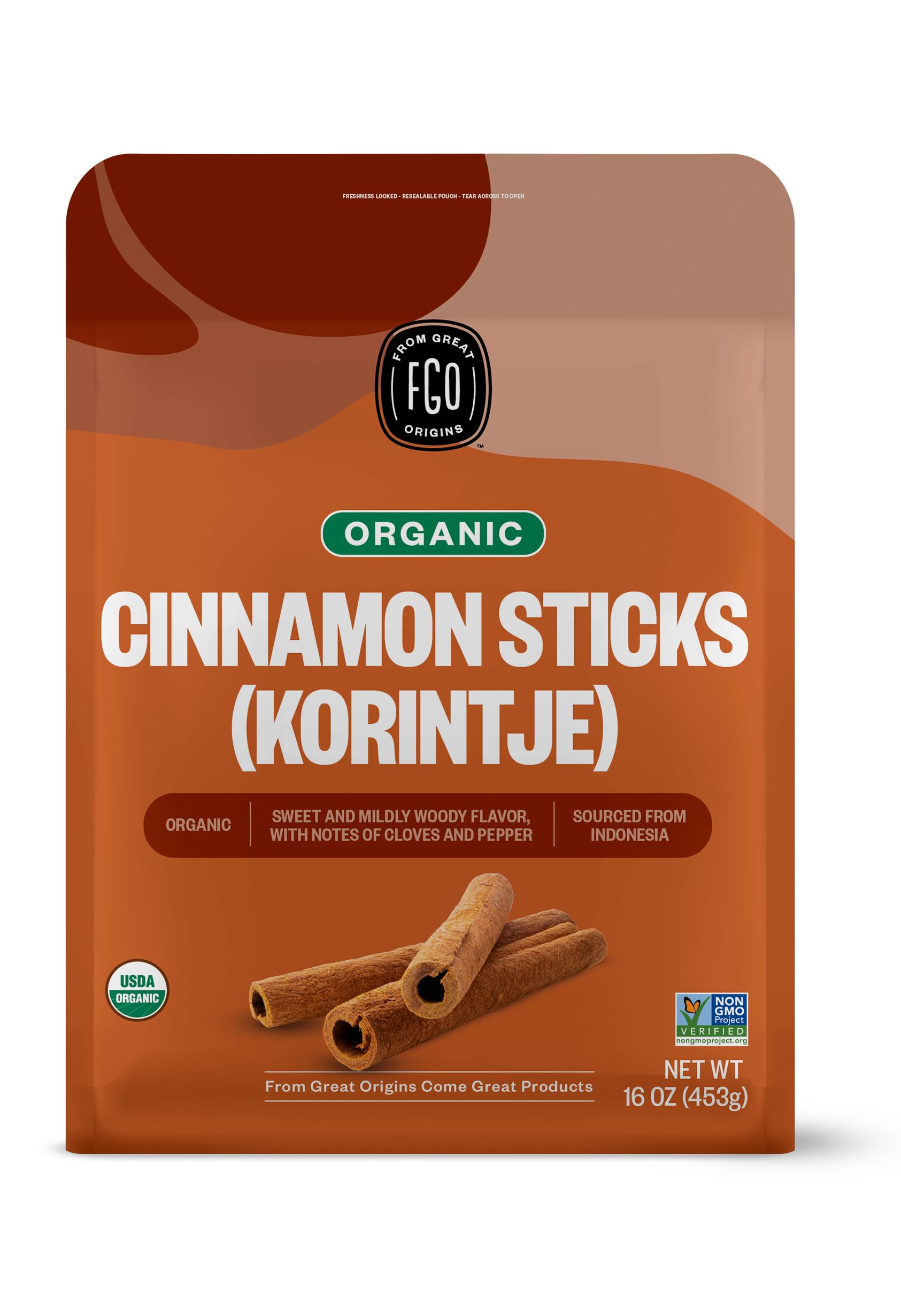 Algopix Similar Product 11 - FGO Organic Cinnamon Sticks Whole 16oz