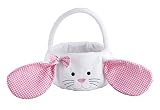 Algopix Similar Product 15 - Kids Easter Basket Plush White Bunny