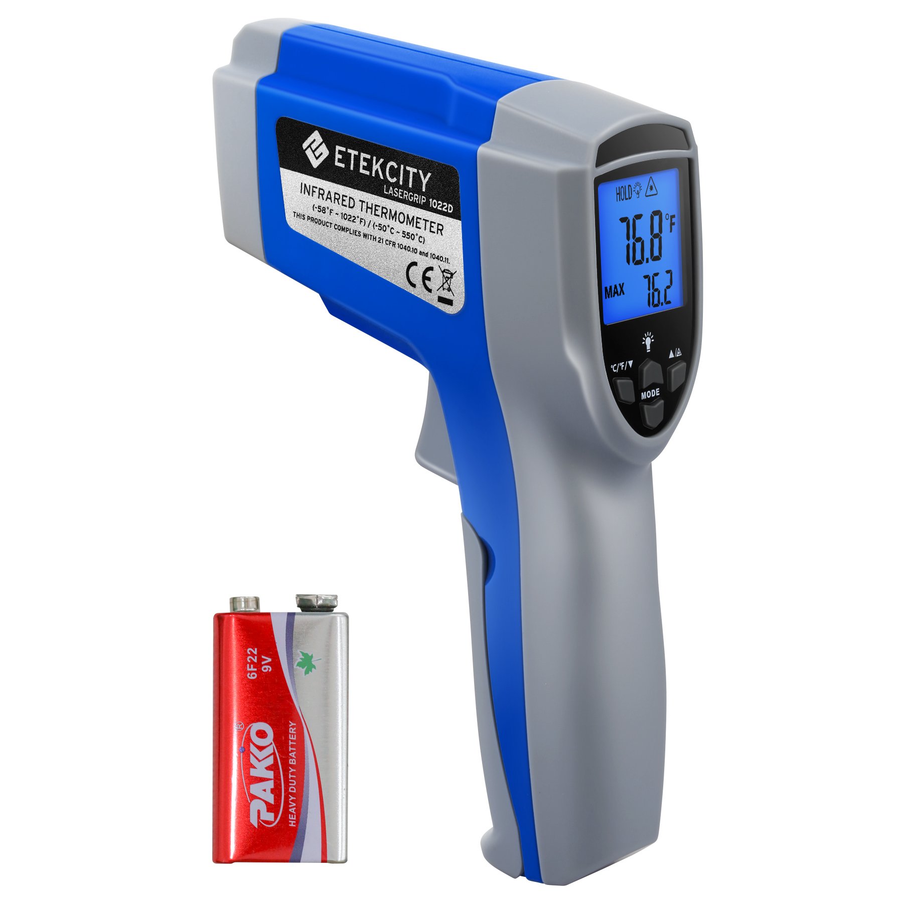 Algopix Similar Product 5 - Etekcity Infrared Thermometer 1022D