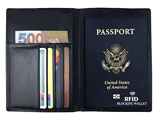 Algopix Similar Product 15 - RFID Blocking Wallet Leather Passport