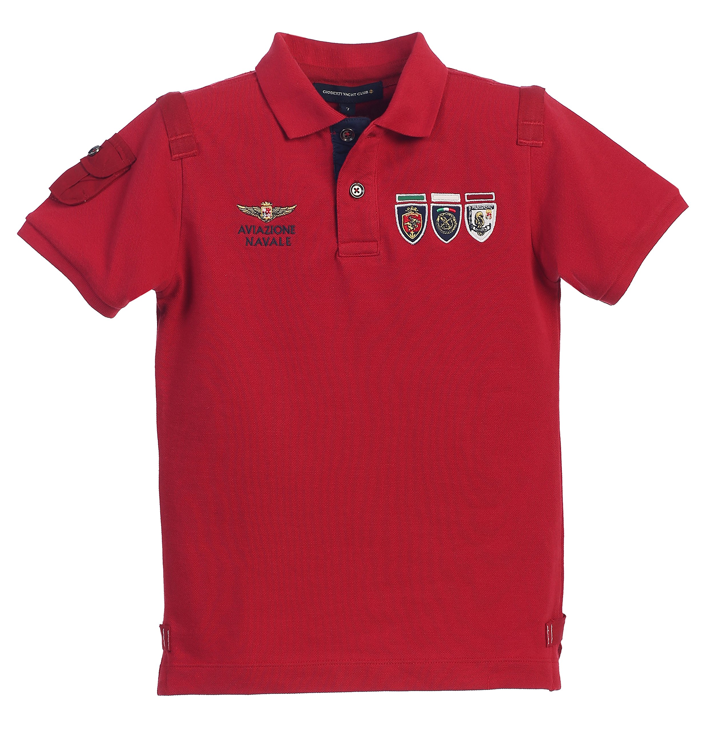 Algopix Similar Product 10 - Gioberti Boys Yacht Club Pique Polo